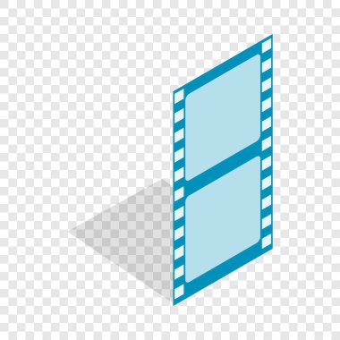 Film şeridi izometrik simgesi