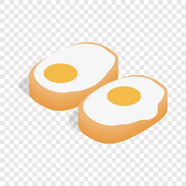 Koreanisches Gericht mit Eiern isometrisches Symbol — Stockvektor