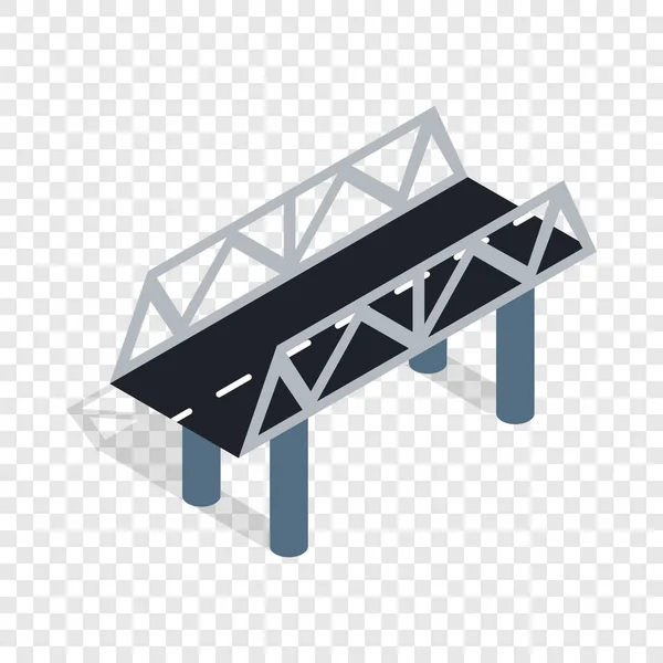Puente de carretera ícono isométrico — Archivo Imágenes Vectoriales