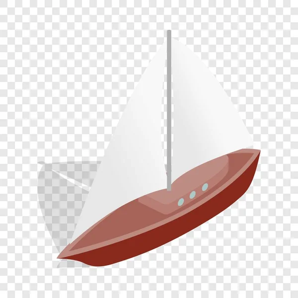 Icono isométrico barco — Vector de stock