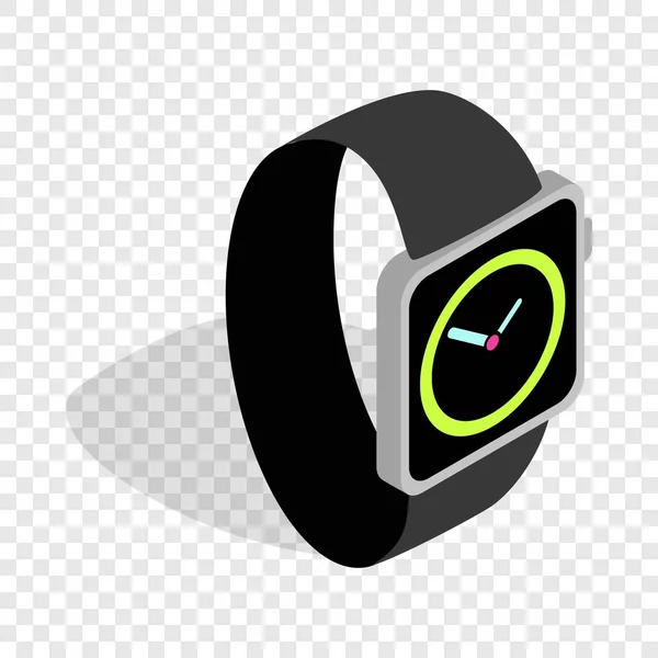 Reloj de pulsera icono isométrico — Vector de stock