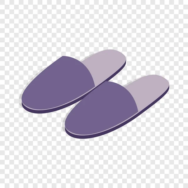 Pair of slippers isometric icon — Stock Vector