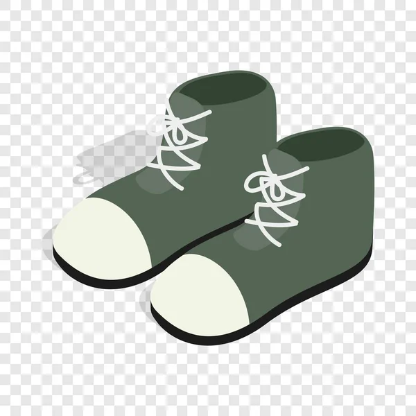 绿色的双靴子等距图标 — 图库矢量图片