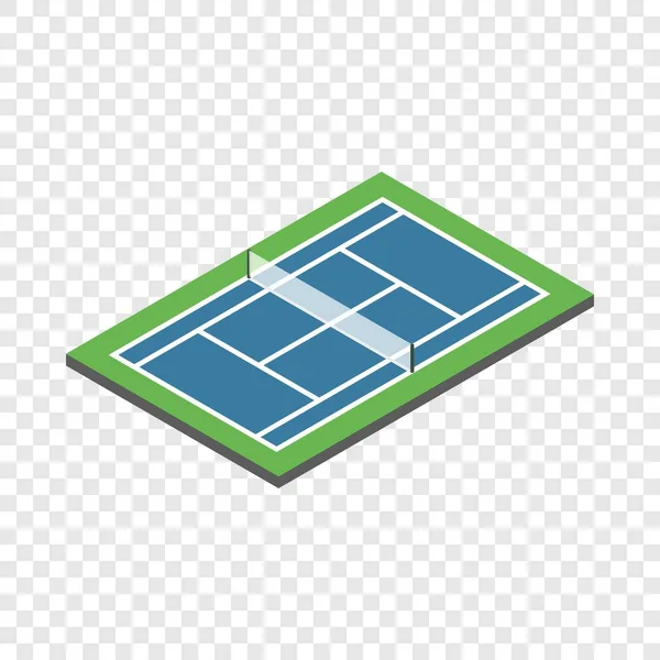 Isometrisches Symbol für Tennisplatz — Stockvektor