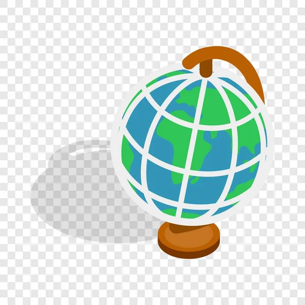 Ícone isométrico do globo terrestre — Vetor de Stock