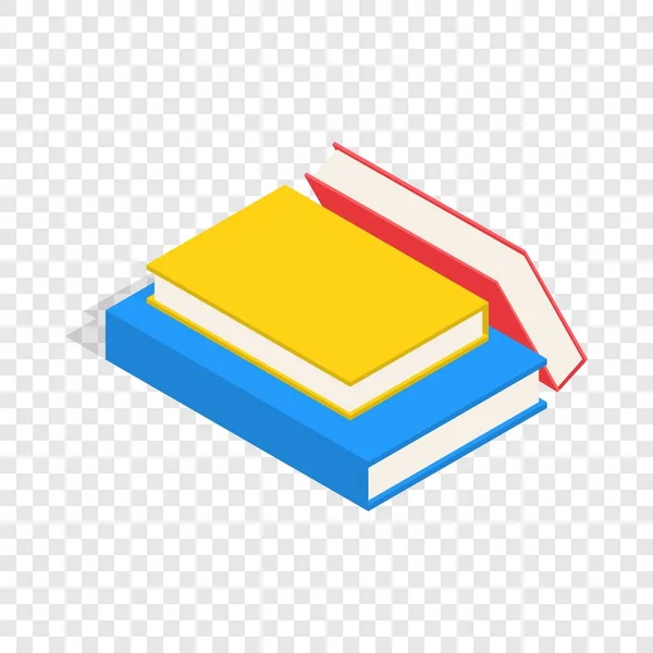 Verem a könyvek izometrikus ikon — Stock Vector