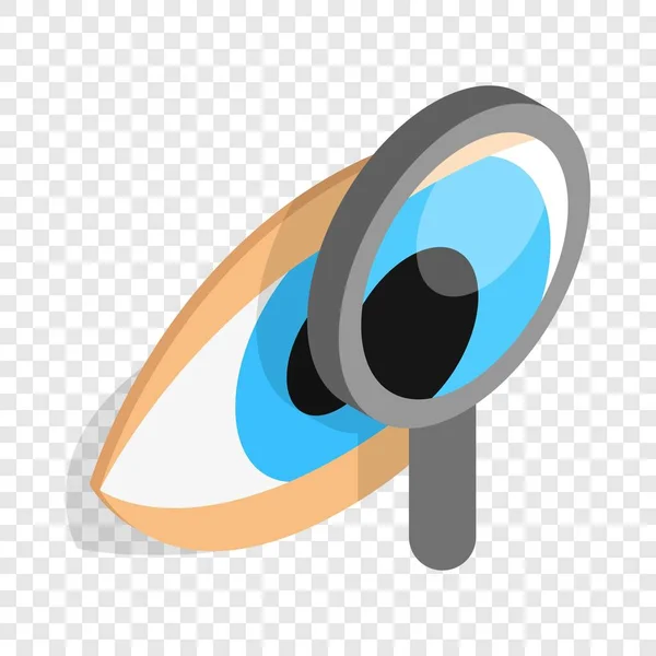 Examen isometrische oogpictogram — Stockvector