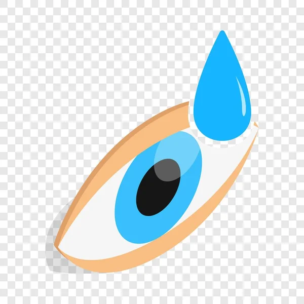 Eye drops for treatment isometric icon — Stock Vector