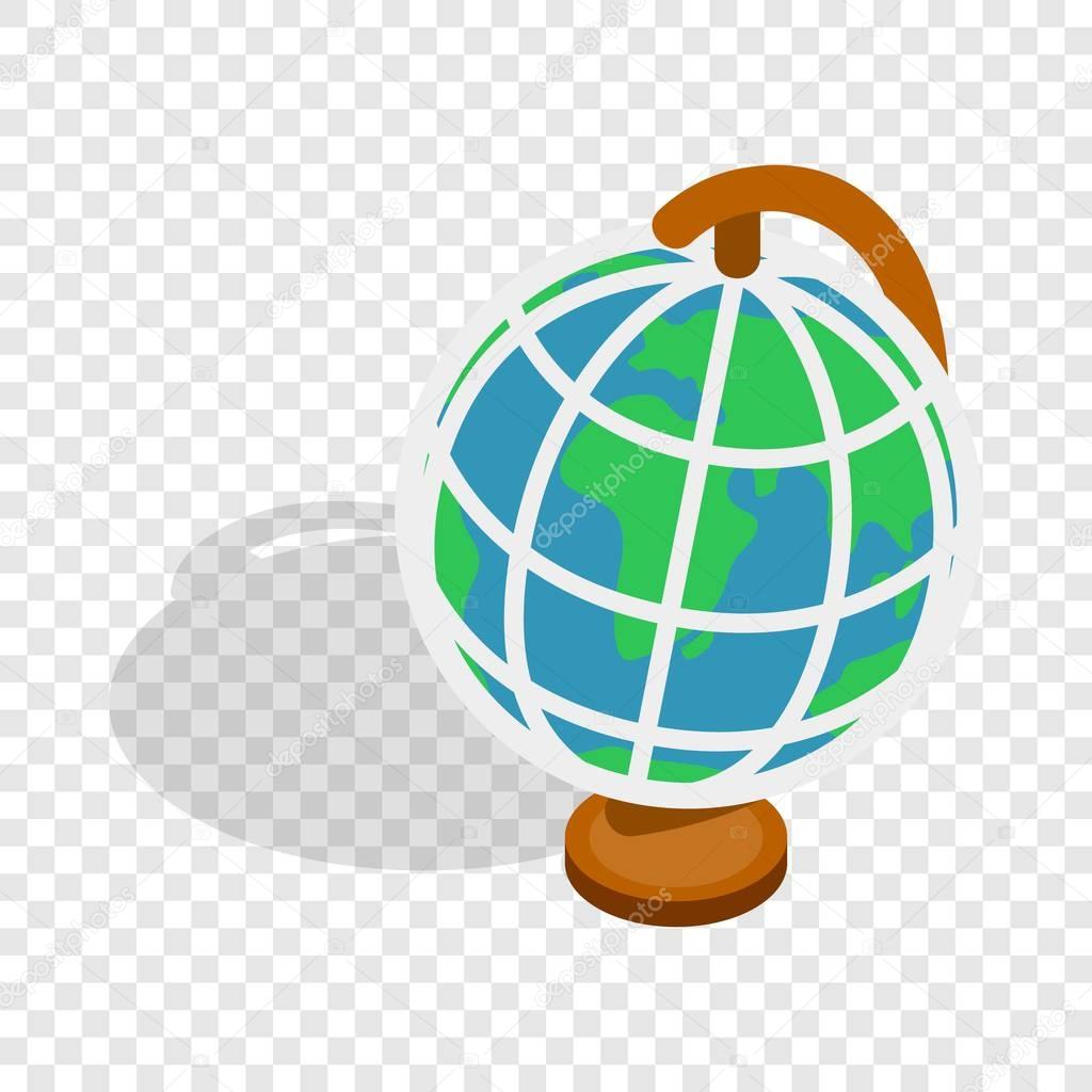 Terrestrial globe isometric icon