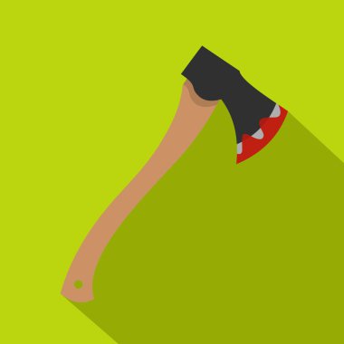 Kanlı simgesi axe, stil düz