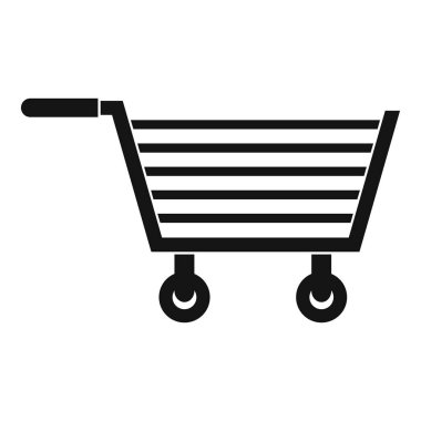 Online alışveriş simgesi, basit tarzı