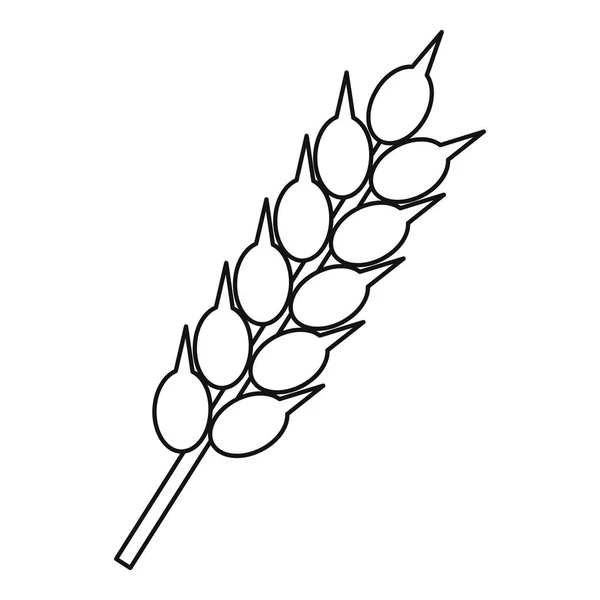 Ähre des Weizens Symbol, Umriss Stil — Stockvektor