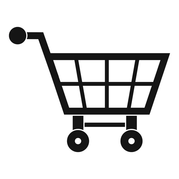 Shopping Cart ikon, enkel stil — Stock vektor