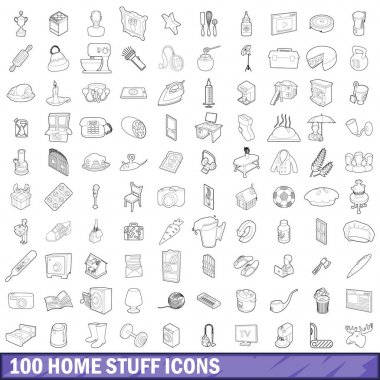 100 ev in Icons set, anahat stili