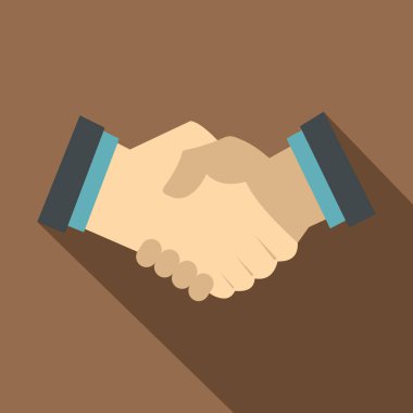 El sıkışma, simge, düz stil