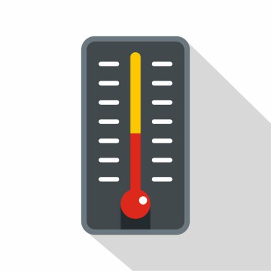 Oda Termometresi simgesi, düz stil