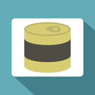 Kapalı teneke kutsal kişilerin resmi, düz stil