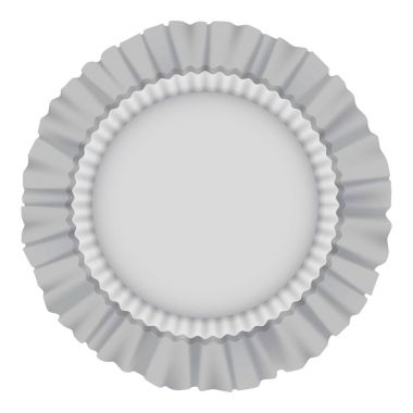 Beyaz yuvarlak yastık fırfırlar mockup ile