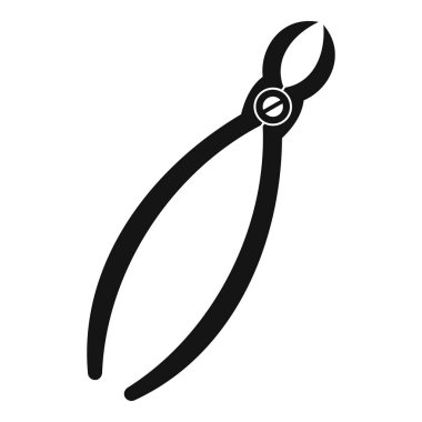 Diş çıkarma aracı simgesini, basit tarzı