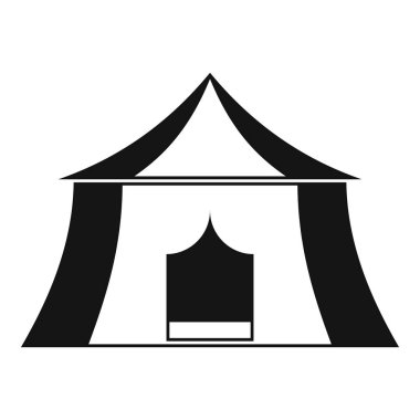 Pavilion simgesi, basit tarzı hiking