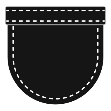 Gömlek cep simgesi, basit tarzı