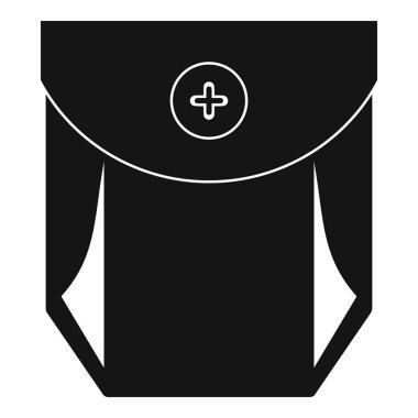 Kot pantolon cep düğme simgesi, basit tarzı ile