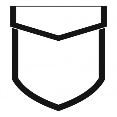 Cep kapak simgesi, basit tarzı ile