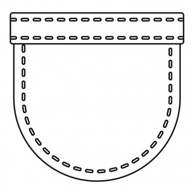 Cep sembol simge, anahat stili