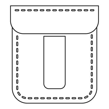 Cep tasarım simgesi, anahat stili