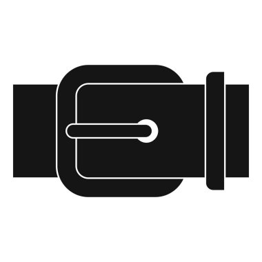 Zarif deri pantolon kemer simgesi, basit tarzı