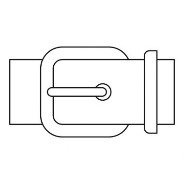 Kemer tokası simgesi, anahat stili