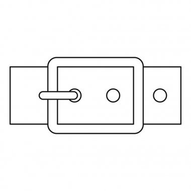 Zarif pantolon kemer simgesi, anahat stili