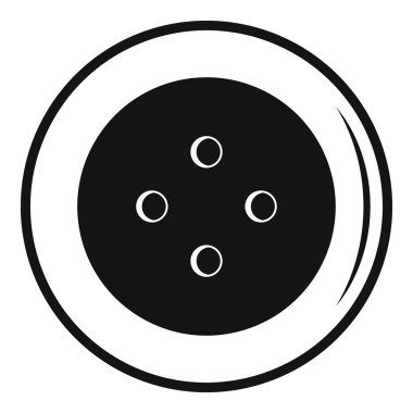 Giyim simgesi, basit Stili düğmesini