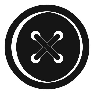 Plastik düğme simgesi, basit tarzı