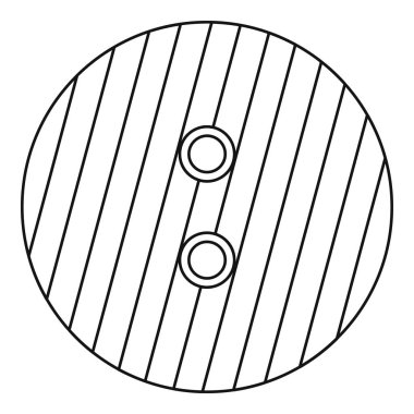 Çizgili simgesi, anahat Stili düğmesini