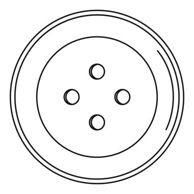 Dikiş düğmesi simgesi, özet biçimi