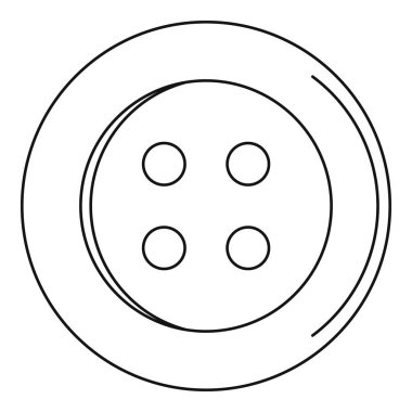 Dikiş düğmesi simgesi, özet biçimi