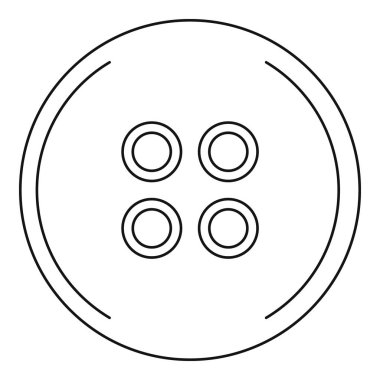 Dikiş simgesi, anahat Stili düğmesini