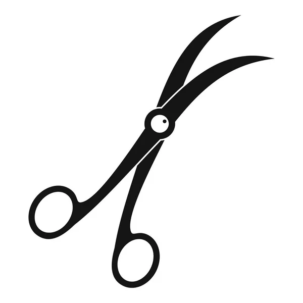 Icono de tijeras quirúrgicas, estilo simple — Vector de stock