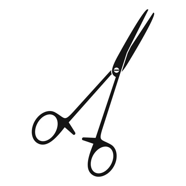 Значок "Медицинские ножницы", простой стиль — стоковый вектор