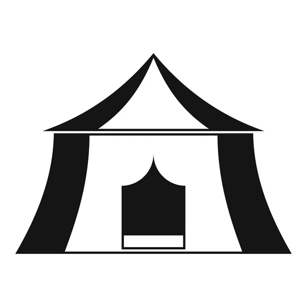 Het pictogram van het paviljoen van wandelen, eenvoudige stijl — Stockvector