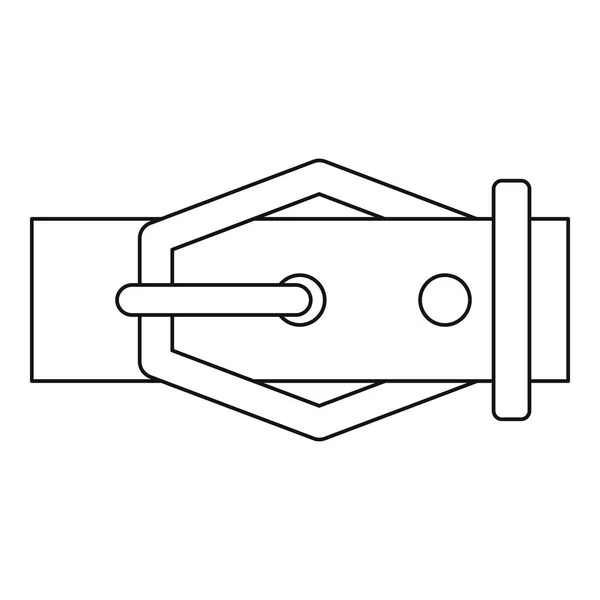 Icône ceinture, style contour — Image vectorielle