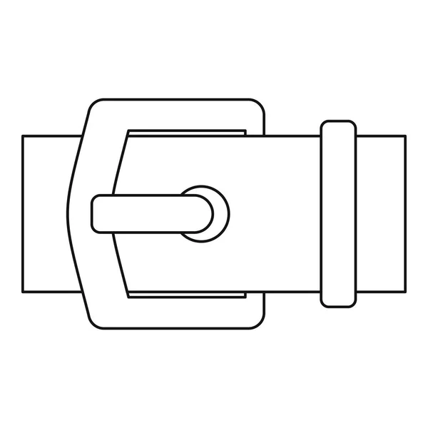 Gesp van riem pictogram, Kaderstijl — Stockvector