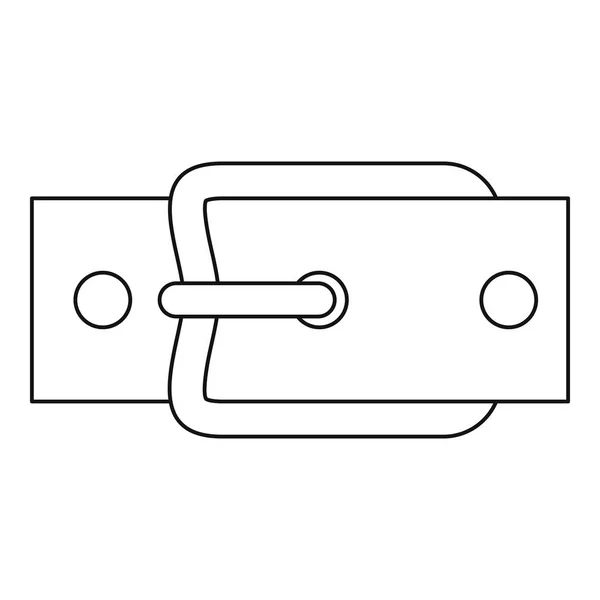 Reuckle belt icon, outline style — стоковый вектор