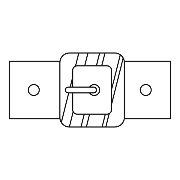 Pequeno ícone de fivela quadrada, estilo esboço — Vetor de Stock