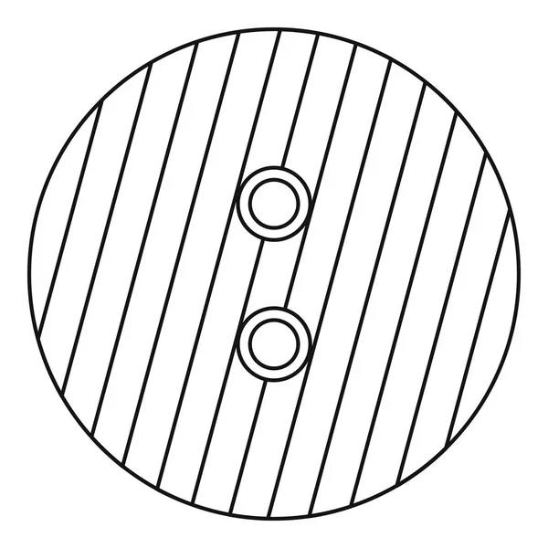 Кнопка зі значком смужок, стиль контуру — стоковий вектор