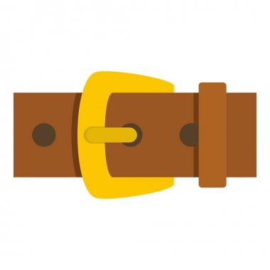 İzole altın toka simgesi