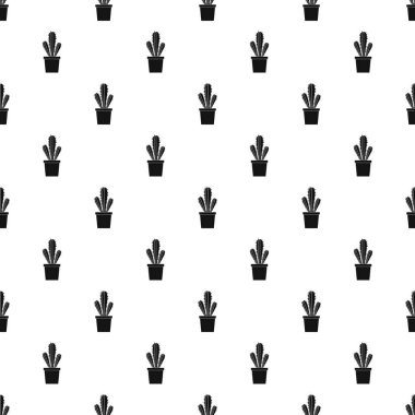 Kaktüs çiçeği pot tasarlamak vektör