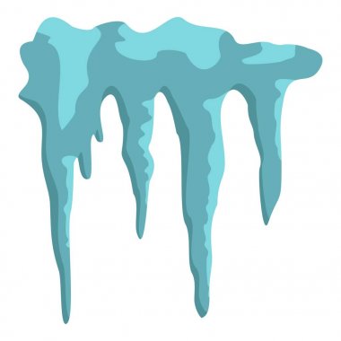 İzole buz sarkıtları simgesi