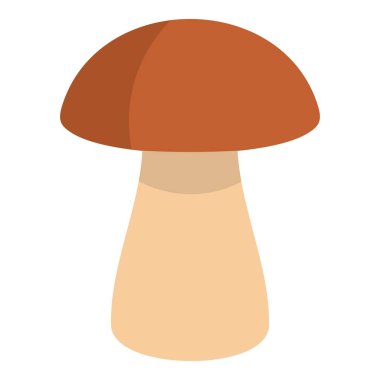 İzole mantar çörek simgesi